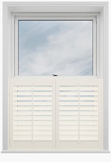 Bromley, Ivory Cream - Cafe Style Plantation Shutter